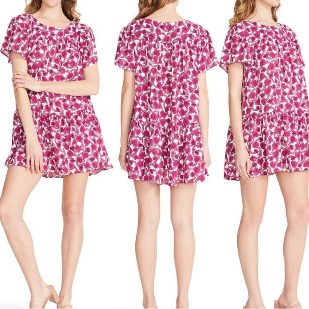 NEW BB Dakota by Steve Madden Patchwork Swing Oversized Flowy Babydoll Dress